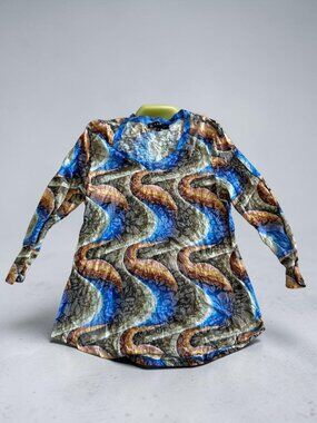 CARINE Multicolor 3/4 Sleeve Shirt Size XS